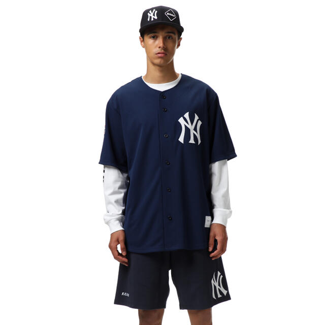 FCRB ヤンキース ベースボールシャツ Sサイズ