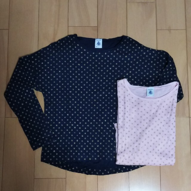 PETIT BATEAU(プチバトー)のプチバトー2点 キッズ/ベビー/マタニティのキッズ服女の子用(90cm~)(Tシャツ/カットソー)の商品写真