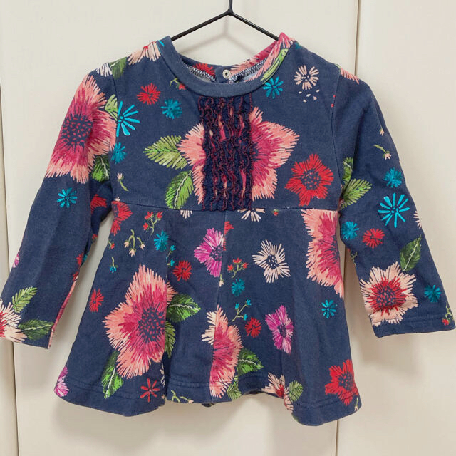 hakka baby(ハッカベビー)のhakka baby チュニック　トップス　90 キッズ/ベビー/マタニティのキッズ服女の子用(90cm~)(Tシャツ/カットソー)の商品写真