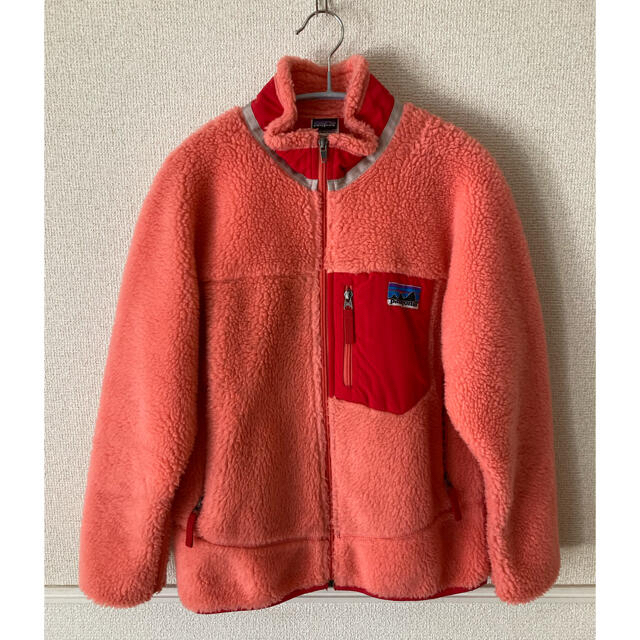 patagonia(パタゴニア)のパタゴニア　フリースジャケット　レトロX キッズL ピンク レディースのジャケット/アウター(ブルゾン)の商品写真