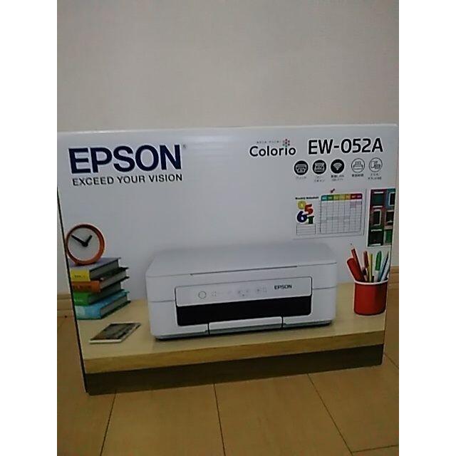 EPSON(エプソン)の本日限定値下げ 早い者勝ち新品プリンターエプソン本体 インク無し EW-052A スマホ/家電/カメラのPC/タブレット(PC周辺機器)の商品写真