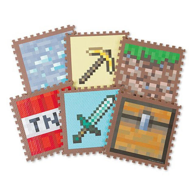 Minecraft マイクラ ジョイントマット 3セット エンタメ/ホビーのおもちゃ/ぬいぐるみ(キャラクターグッズ)の商品写真