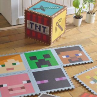 Minecraft マイクラ ジョイントマット 3セット(キャラクターグッズ)