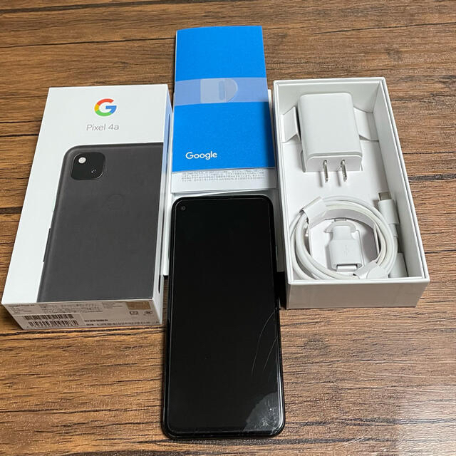 【画面割れ有り】Google Pixel 4a 128GB Just Black