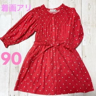 ブランシェス(Branshes)のbranshes ドットワンピース　90(ワンピース)