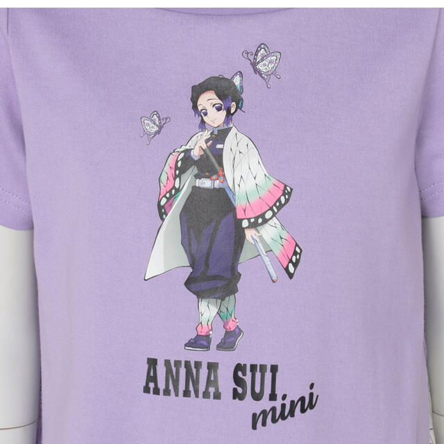 ANNA SUI(アナスイ)の🦋鬼滅の刃×ANNA SUI mini　半袖ワンピース🦋 キッズ/ベビー/マタニティのキッズ服女の子用(90cm~)(ワンピース)の商品写真