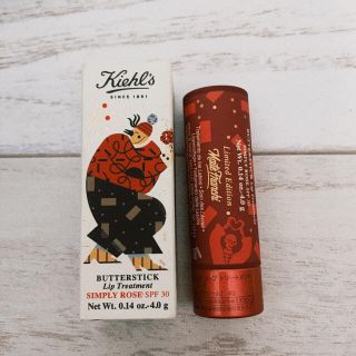 キールズ(Kiehl's)の【美品】キールズ　バタースティックリップトリートメントローズ(リップケア/リップクリーム)