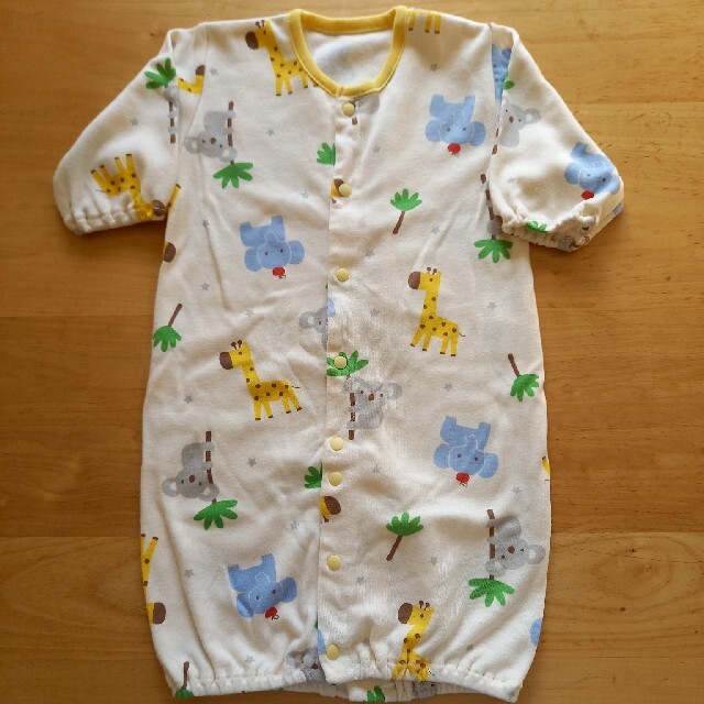 新生児　2ウェイオール　長袖　50~60 キッズ/ベビー/マタニティのベビー服(~85cm)(カバーオール)の商品写真