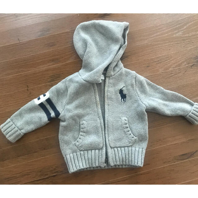 POLO RALPH LAUREN(ポロラルフローレン)のラルフローレン☆ベビーニットパーカー キッズ/ベビー/マタニティのベビー服(~85cm)(ニット/セーター)の商品写真