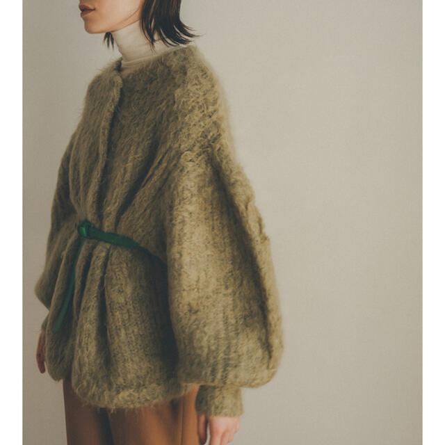 STUDIOUS(ステュディオス)のCLANE クラネ　COLOR MOHAIR SHAGGY CARDIGAN レディースのトップス(ニット/セーター)の商品写真