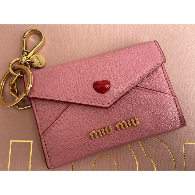 MIUMIU マドラスラブ パスケース キーリング