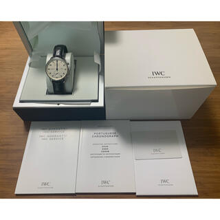インターナショナルウォッチカンパニー(IWC)のロレ様専用 IWC ポルトギーゼ 371446 正規店購入品 青針(腕時計(アナログ))