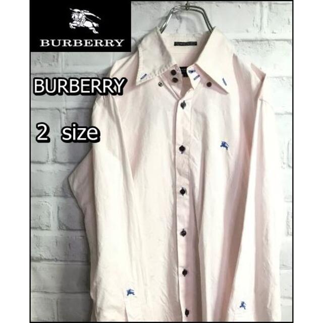 BURBERRY(バーバリー)のBurberry✩ピンク色　長袖シャツ　2サイズ　バーバリー メンズのトップス(シャツ)の商品写真