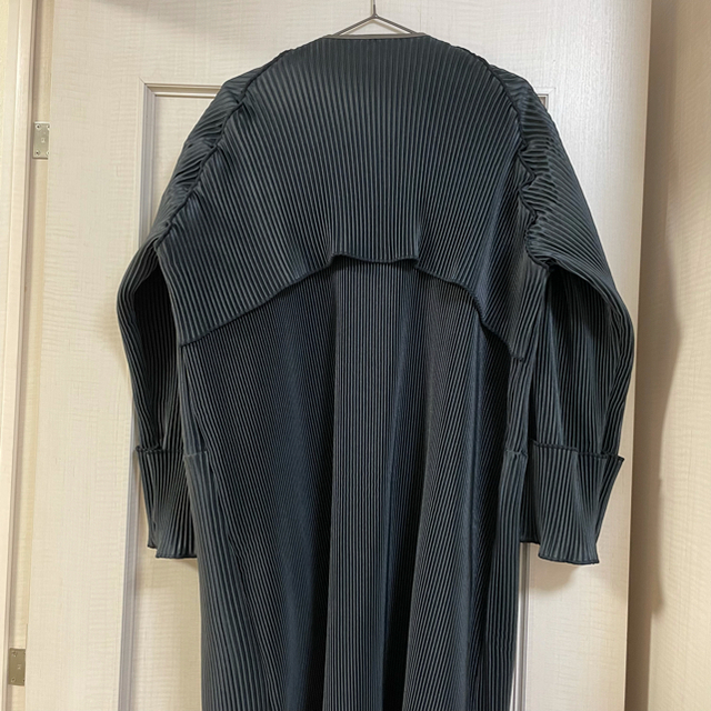 ゴッホ 星月夜 kotohayokozawa 2018aw プリーツ ロングコート 黒