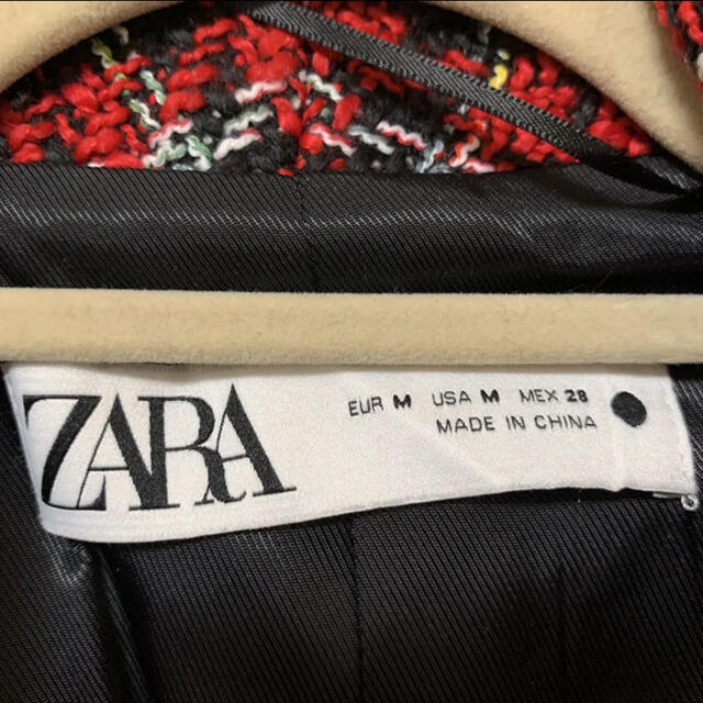 ZARA(ザラ)のZARA ツイードジャケット レディースのジャケット/アウター(ノーカラージャケット)の商品写真