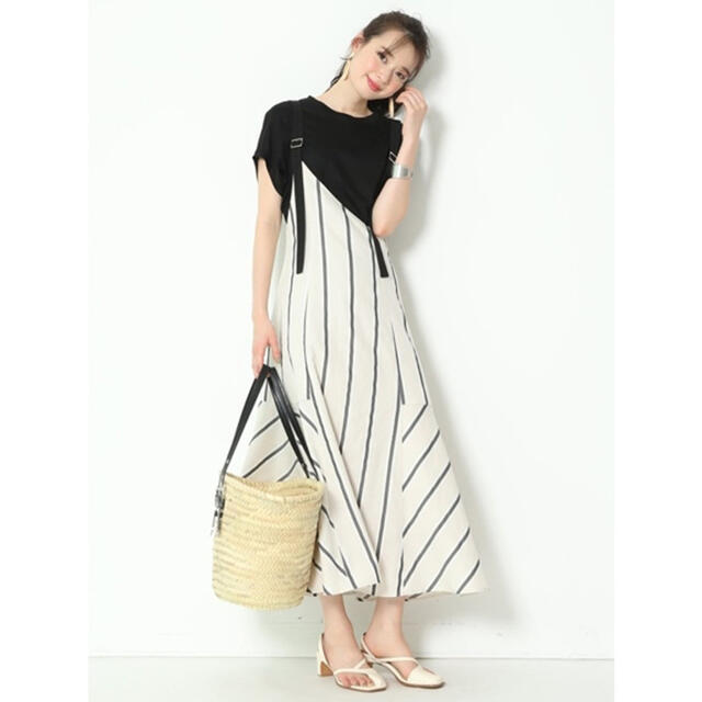 (美品) マイストラーダ アシンメトリー stripeワンピース