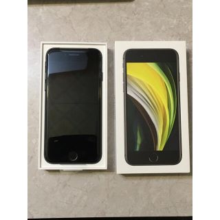 iPhone SE2 黒64G 新品　SIMロック解除済み(スマートフォン本体)