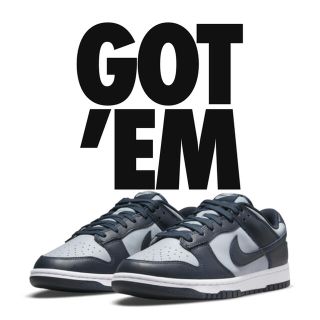 ナイキ(NIKE)のNIKE DUNK LOW RETRO CHAMPIONSHIP GREY 26(スニーカー)