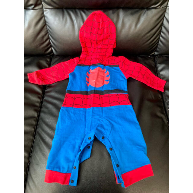 スパイダーマンのロンパース　80サイズ キッズ/ベビー/マタニティのベビー服(~85cm)(ロンパース)の商品写真