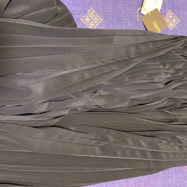 L'Appartement DEUXIEME CLASSE(アパルトモンドゥーズィエムクラス)のL'Appartement Pleats Skirt ネイビー レディースのスカート(ロングスカート)の商品写真