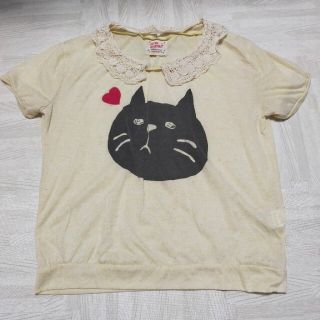 黄色Tシャツ　ねこちゃん(Tシャツ(半袖/袖なし))