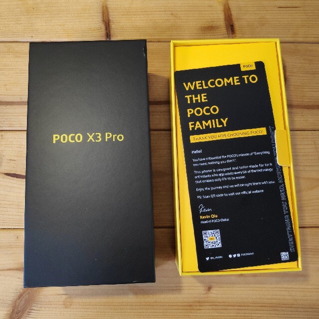 POCO X3 Pro ファントムブラック　6GB RAM 128GB ROM
