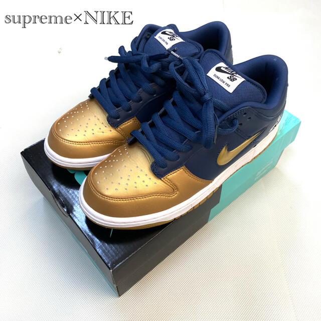 Supreme × Nike SB Dunk Low BLUE 27センチ
