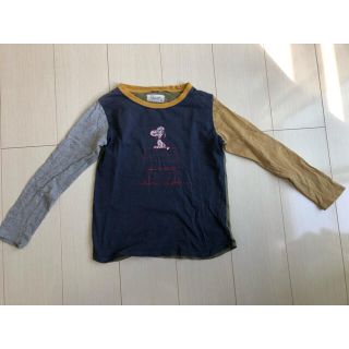 ピーナッツ(PEANUTS)のvintage PEANUTS 130 ラグランロンT SNOOPY 古着　中古(Tシャツ/カットソー)