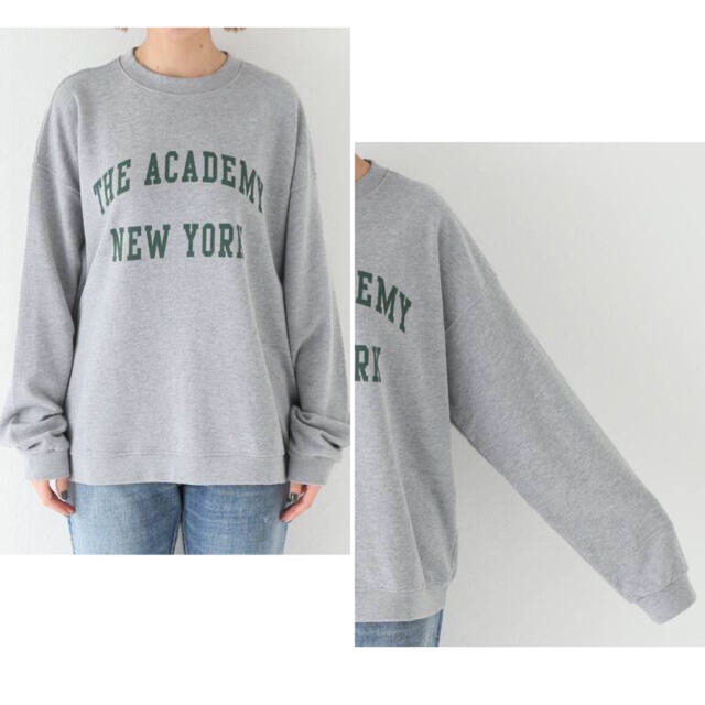 DEUXIEME CLASSE(ドゥーズィエムクラス)の 【THE ACADEMY NEWYORK】CREW NECK スウェットGRY レディースのトップス(トレーナー/スウェット)の商品写真