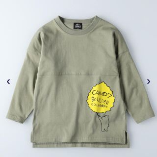 ライトオン(Right-on)のライトオンCAMP7 プリントロングスリーブチュニック(Tシャツ/カットソー)