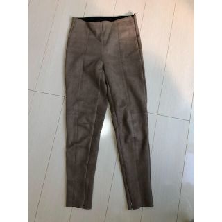 ザラ(ZARA)のZARA ザラ　スエードライクレギパンS 26インチ　中古(スキニーパンツ)