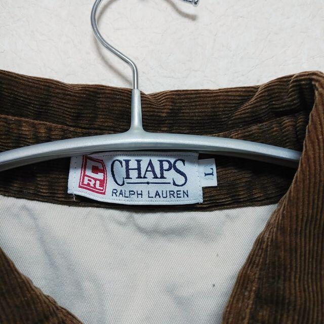 Ralph Lauren(ラルフローレン)のCHAPS Ralphloren　襟付きトレーナー　プルオーバー　メンズL　古着 メンズのトップス(スウェット)の商品写真