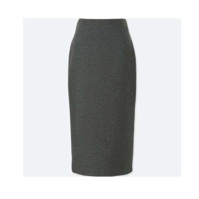 UNIQLO(ユニクロ)のユニクロ　ポンチペンシルスカート　ダークグレー　XS レディースのスカート(ロングスカート)の商品写真