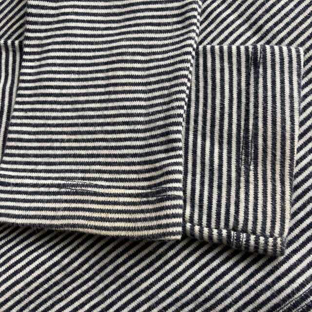 PETIT BATEAU(プチバトー)のプチバトー ミラレボーダーカットソー キッズ/ベビー/マタニティのキッズ服女の子用(90cm~)(Tシャツ/カットソー)の商品写真