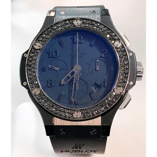 オーダー品 HUBLOT ウブロ ビッグバン ブラックダイヤ ベゼル 鑑別書