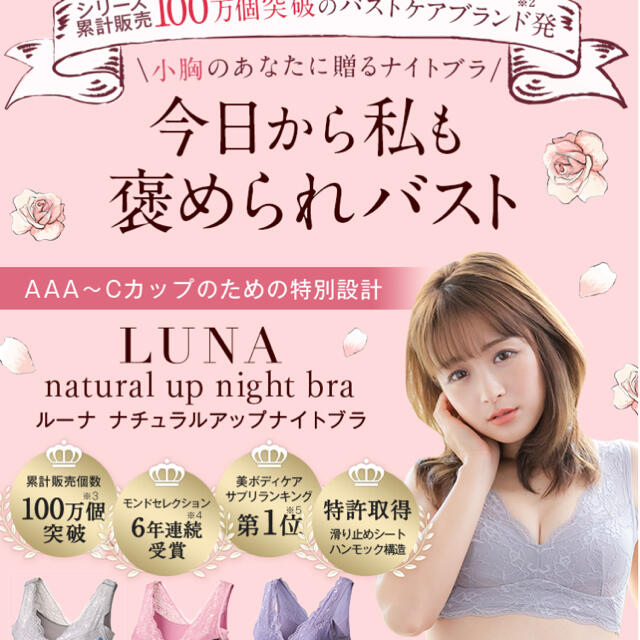 LUNA ルーナ　ナイトブラ  レディースの下着/アンダーウェア(ブラ)の商品写真