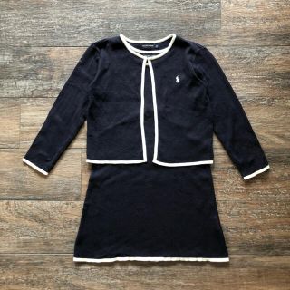 ラルフローレン(Ralph Lauren)の【ゆき様専用】RALPH LAUREN ワンピース　紺 七五三 卒園式　120(ドレス/フォーマル)