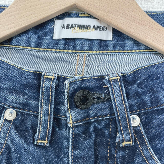 A BATHING APE(アベイシングエイプ)のBAPE✨STA STITCH DENIM PANTS✨ メンズのパンツ(デニム/ジーンズ)の商品写真