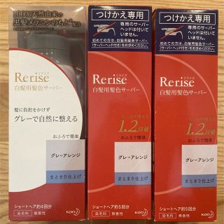 リライズ　白髪用　グレーアレンジ　まとまり仕上げ　本体　つけかえ専用　3個(カラーリング剤)