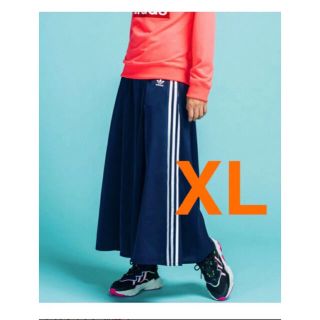 アディダス(adidas)のadidasロングサテンスカート(ロングスカート)