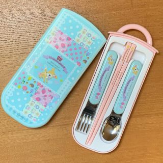 ハミングミント(ハミングミント)のスライド式トリオセット　カトラリーセット　ハミングミント(弁当用品)