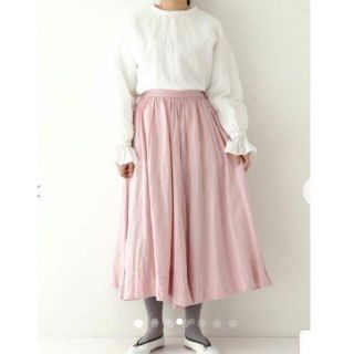 ネストローブ(nest Robe)のネストローブ♡リネンギャザースカート(ロングスカート)