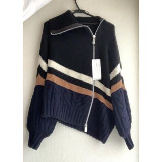sacai - sacai ジップアップニットの通販 by Bambi's shop|サカイ