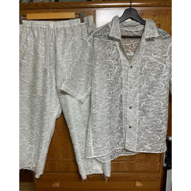 シャツsulvam 19ss レースシャツS パンツM