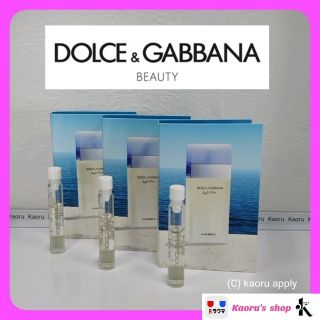 ドルチェアンドガッバーナ(DOLCE&GABBANA)の【公式サンプル】3本 ドルチェ＆ガッバーナ ライトブルー オードトアレ EDT(ユニセックス)