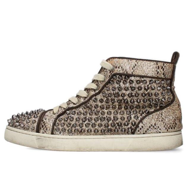 Christian Louboutin クリスチャンルブタン スタッズラメハイカット