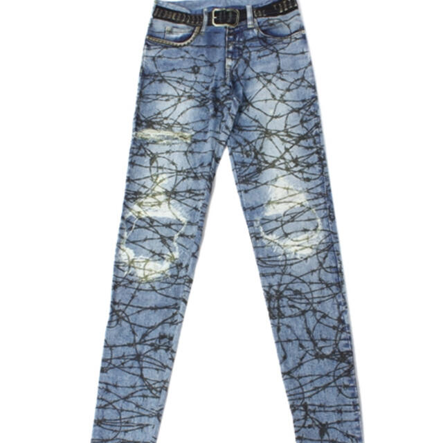 HYSTERIC GLAMOUR - HYSTERICGLAMOUR/有刺鉄線デニムptレギンス HYSTERIC GLAMOUR - HYSTERICGLAMOUR/有刺鉄線デニムptレギンス