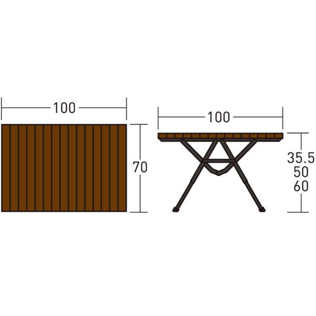 CAMPAL JAPAN(キャンパルジャパン)のogawa キャンプ テーブル 3ハイ アンド ローテーブル　ロング スポーツ/アウトドアのアウトドア(テーブル/チェア)の商品写真