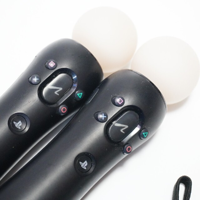 PlayStation3(プレイステーション3)のPS3 Playstation Move モーションコントローラー 2本 エンタメ/ホビーのゲームソフト/ゲーム機本体(家庭用ゲーム機本体)の商品写真