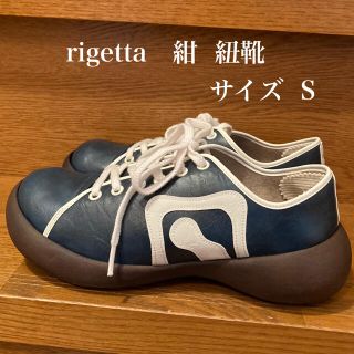 リゲッタ(Re:getA)のrigetta  紺  紐靴   サイズS(シューズ)